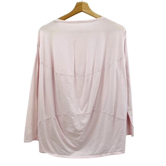 Lululemon light pink slouch back long sleeve tee - Picture 1 of 4